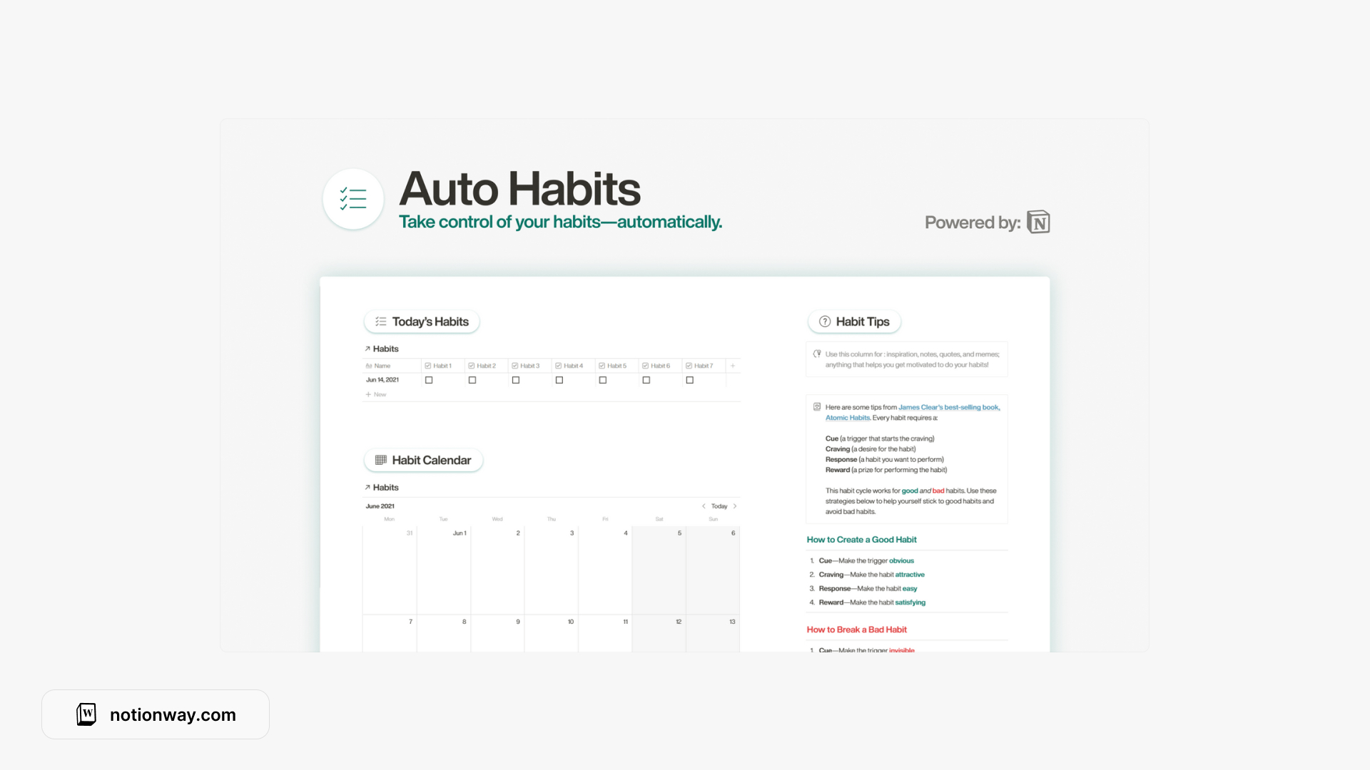 12 Best & Free Notion Habit Tracker Templates